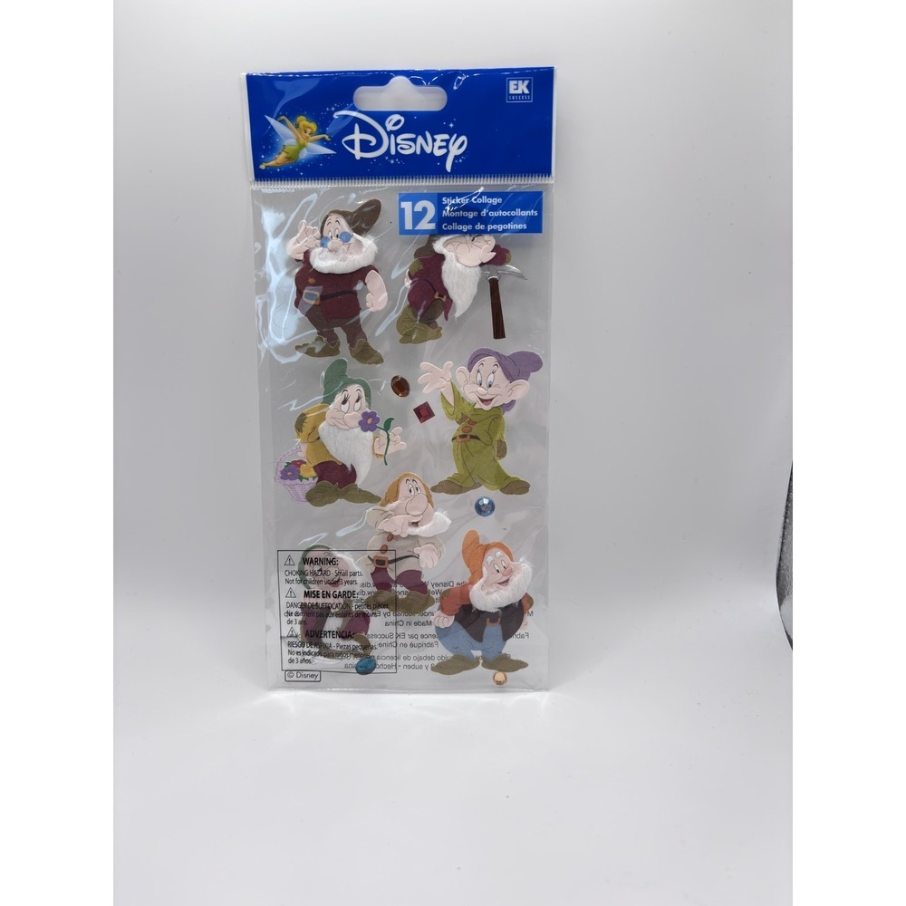 EK Success Disney Dimensional Sticker Collage Seven Dwarfs Snow White